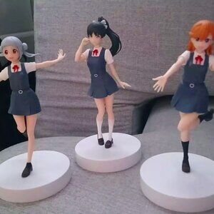 3 FIGURES Branpresto Love Live Superstar Hazuki, Shibuya, Arashi Figma figures